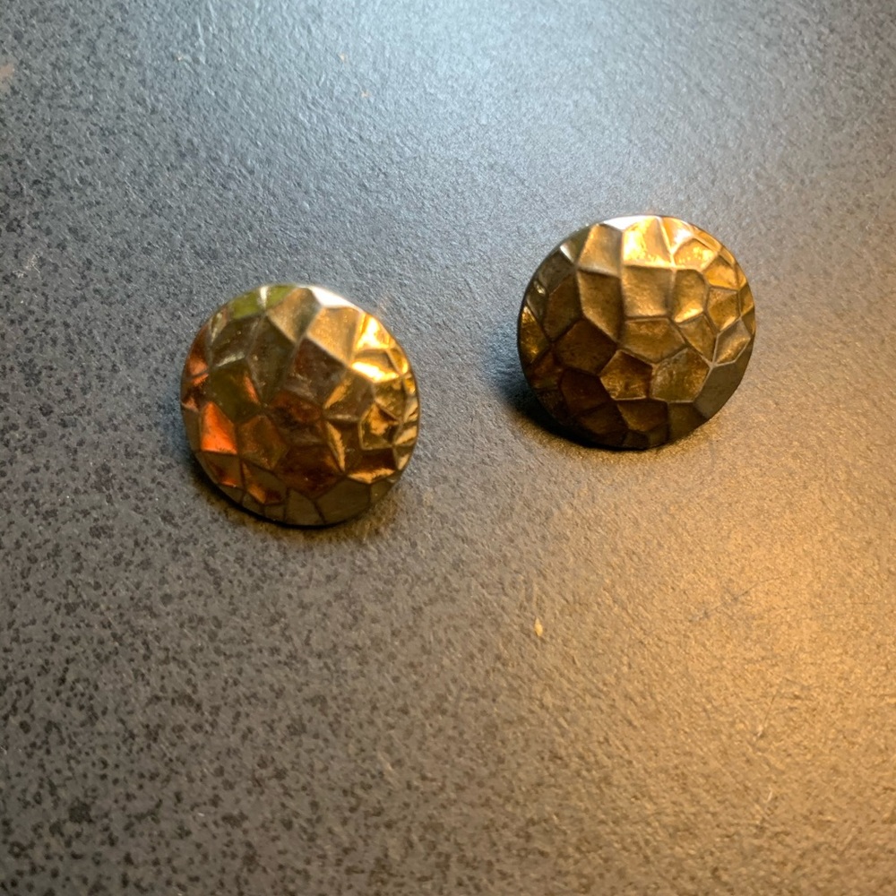 Round Gold Earrings